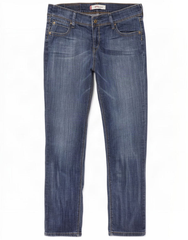 Levi's Womens 571 Slim Jeans W31 L32 Blue Cotton