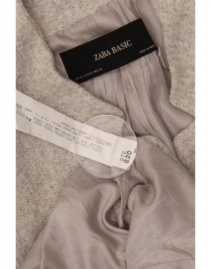 Zara Γυναικείο Ανοιχτό Πανωφόρι UK 6 XS Γκρι Acetate