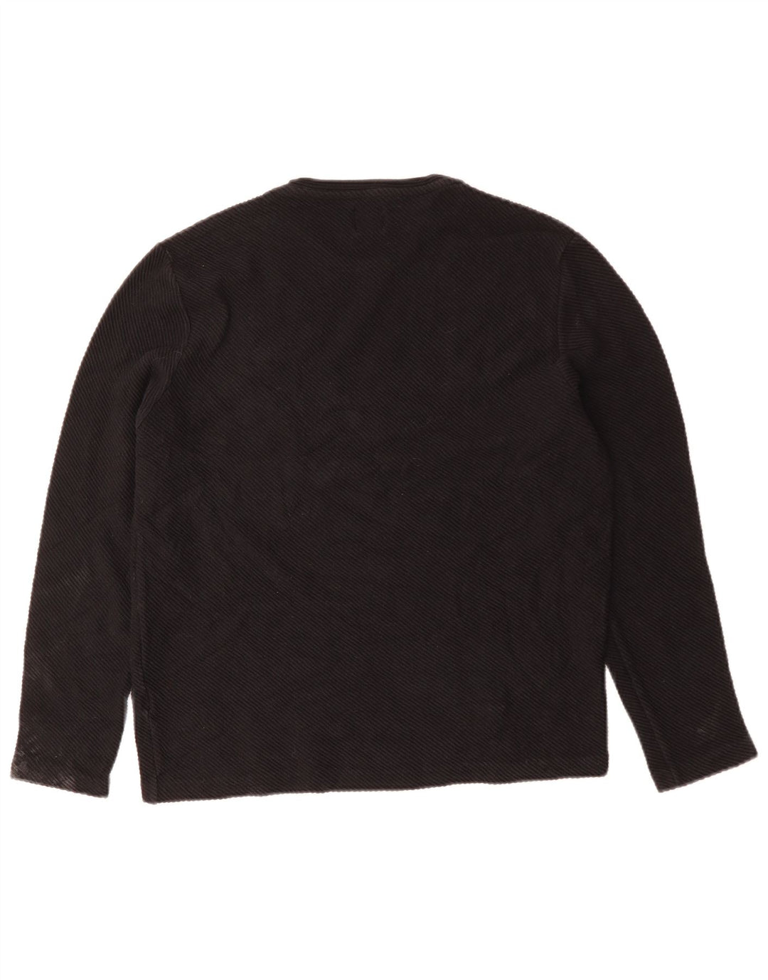 Γυναικείο τοπ ZARA μακρυμάνικο UK 14 μεγάλο μαύρο βαμβακερό