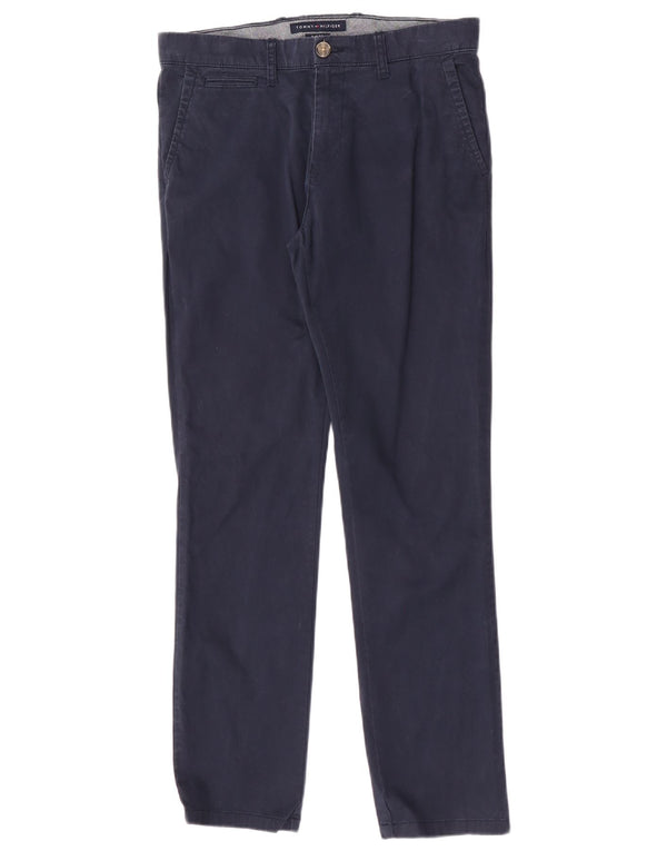 Tommy Hilfiger Ανδρικό παντελόνι Chino Slim Fit W32 L30 Navy Blue Cotton