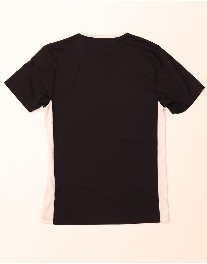 Ανδρικό T-Shirt Climalite ADIDAS Top Small Black Colourblock Polyester