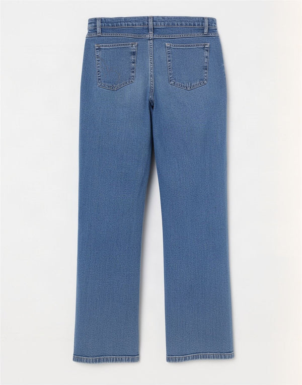 Γυναικεία Marks & Spencer Per Una Bootcut Jeans UK 12 Medium W30 L29 Blue