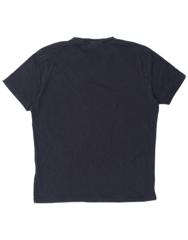 Ανδρικό γραφικό T-shirt CHAMPION Top Medium Navy Blue βαμβακερό