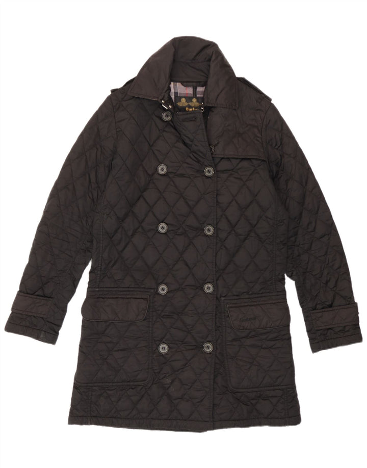 Barbour Γυναικείο Στρατιωτικό Καπιτονέ Παλτό UK 10 Small Black