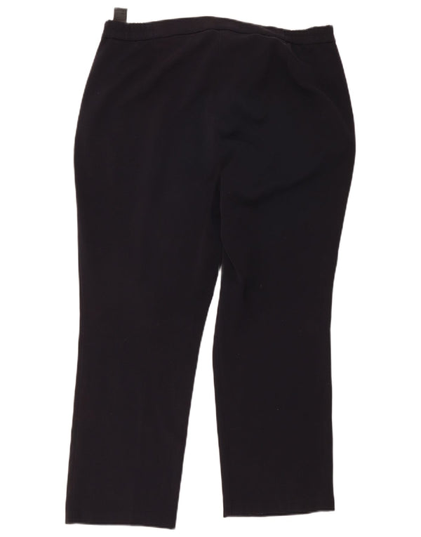 Marks & Spencer Γυναικείο ψηλόμεσο παντελόνι UK 14 Large W34 L26 Navy