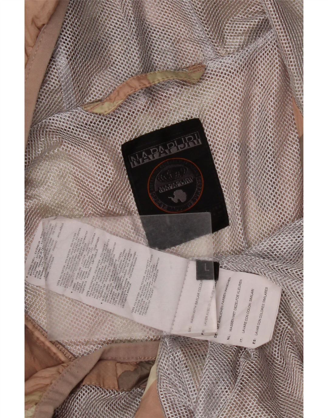 NAPAPIJRI Γυναικείο μπουφάν βροχής με κουκούλα UK 16 μεγάλο ροζ πολυεστέρας παραλλαγής