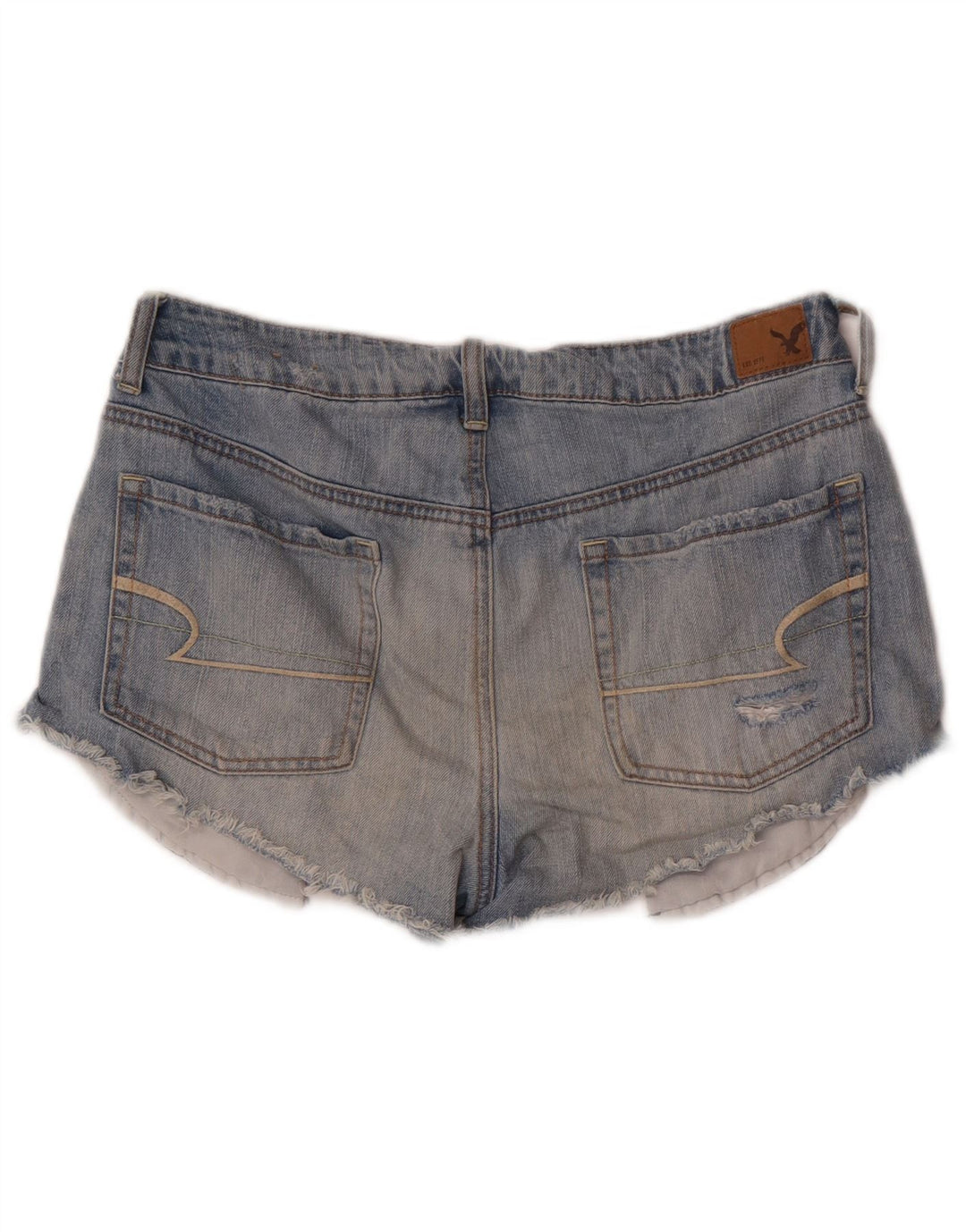 Γυναικείο τζιν σορτς American Eagle Distressed US 8 Medium W30 Blue