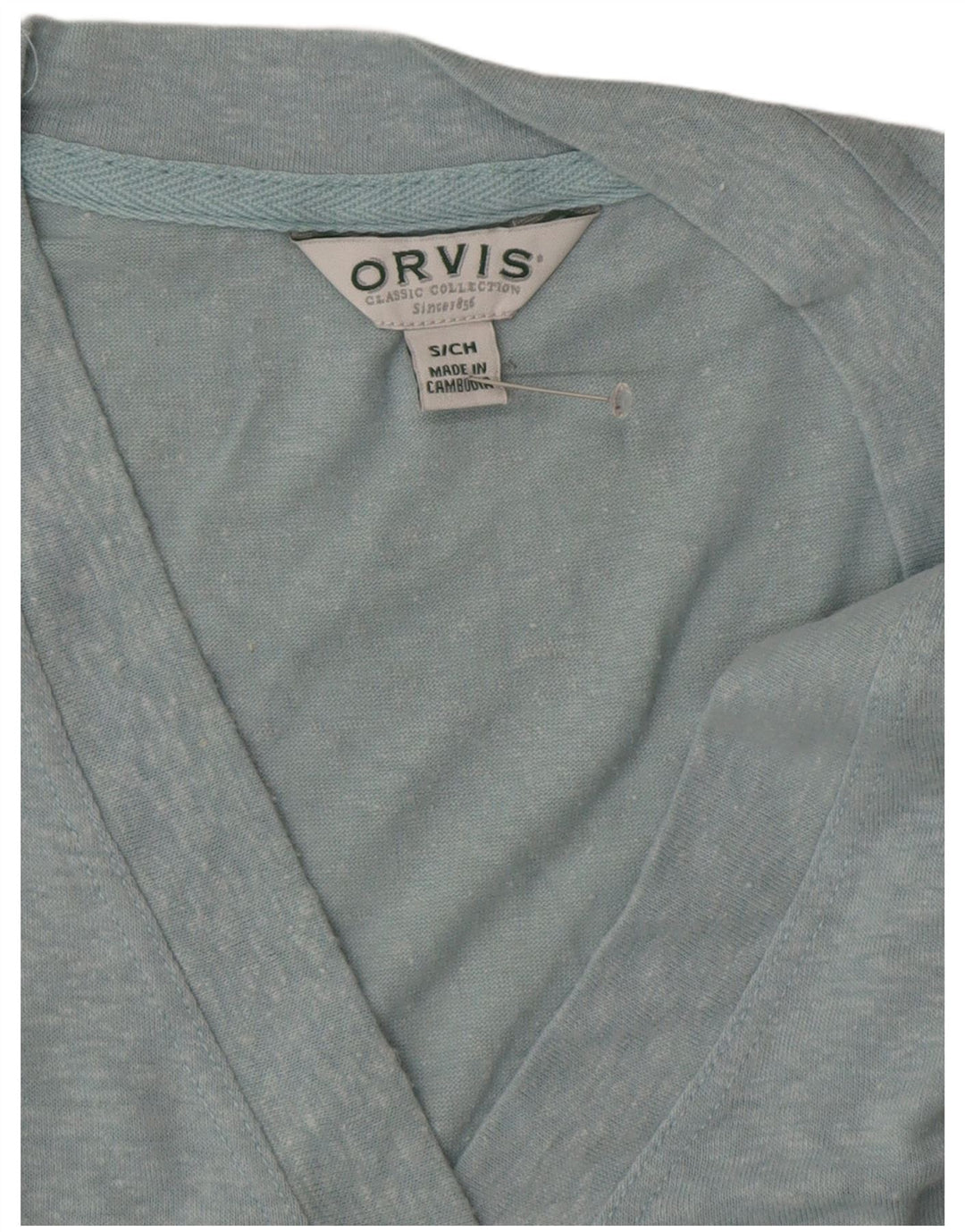 ORVIS Γυναικείο Oversized Top 3/4 μανίκι UK 10 Small Blue