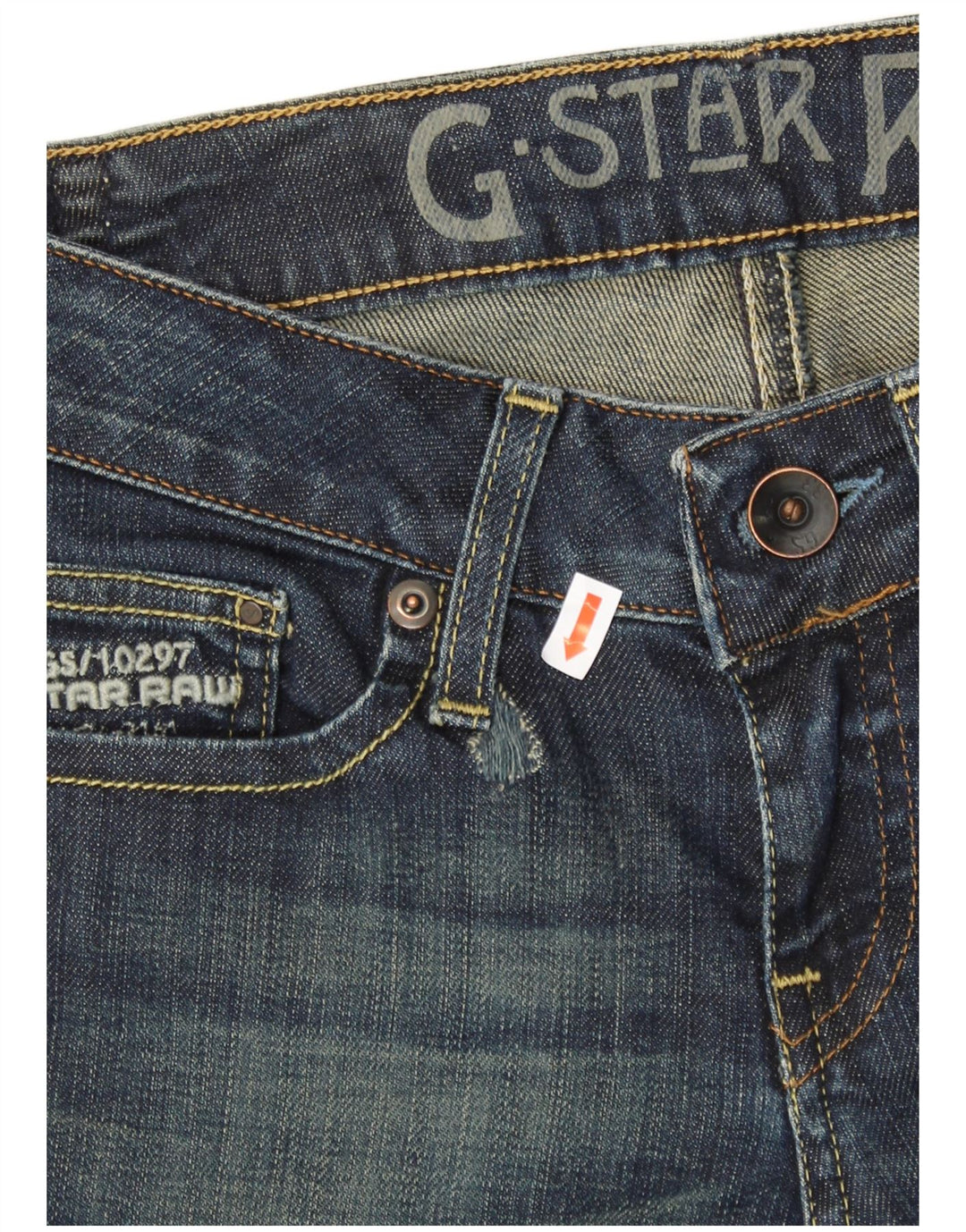 G-STAR Γυναικείο Crop Slim Jeans W27 L26 Μπλε βαμβακερό