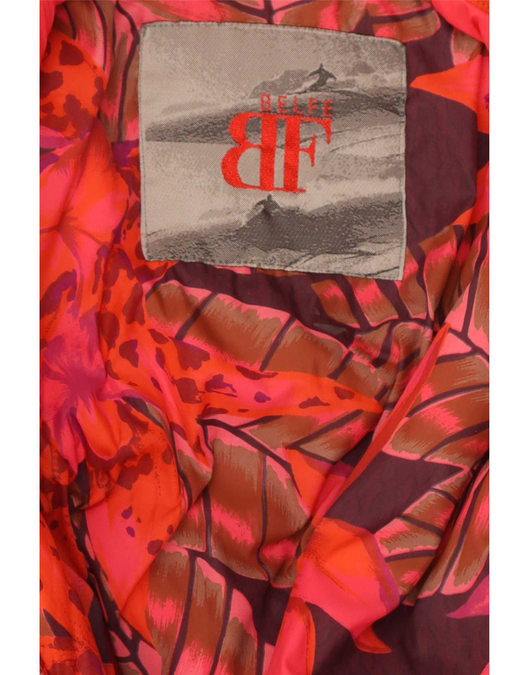 Belfe Γυναικείο Μπουφάν Windbreaker Relaxed Fit IT 48 XL Red Nylon