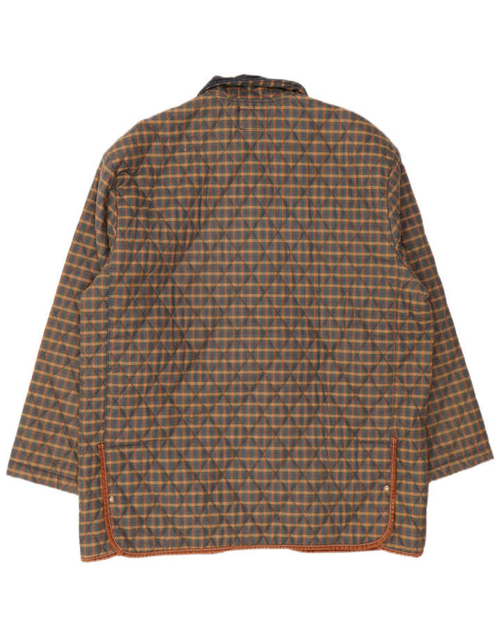 Ανδρικό καπιτονέ μπουφάν Derby Saddlery UK 42 XL Πολύχρωμο Check Polyester