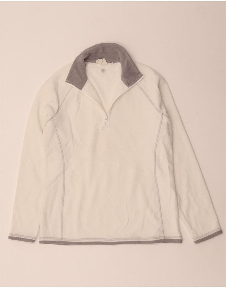 Mountain Warehouse Γυναικείο φερμουάρ Fleece Jumper UK 12 Medium White