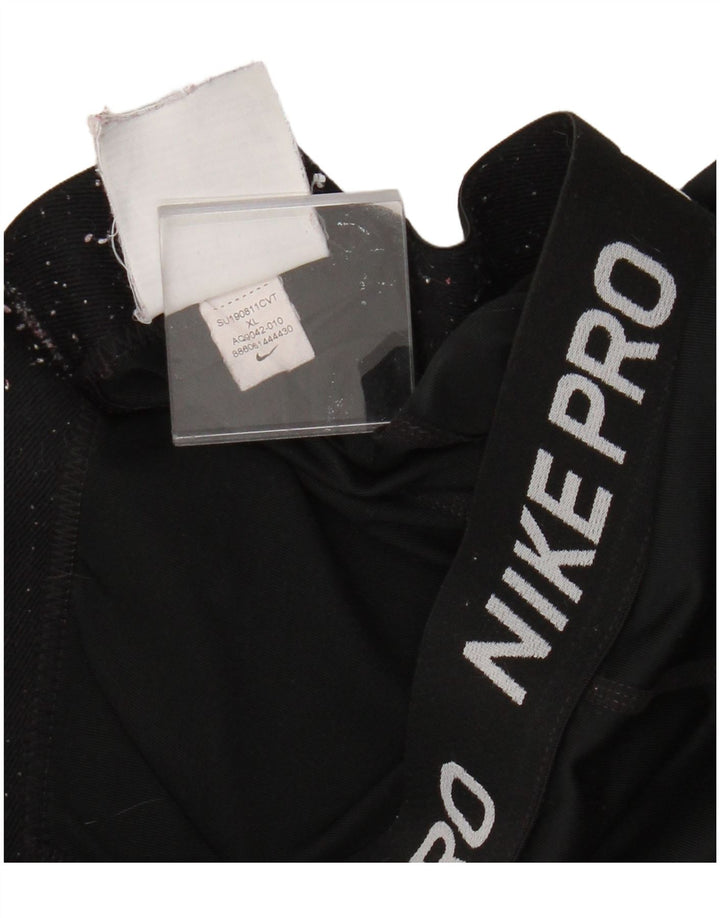 Γυναικεία γραφικά κολάν Nike UK 18 XL Μαύρο Πολυεστέρας