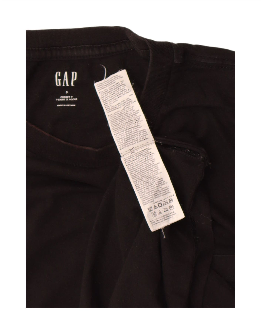 Gap Ανδρικό T-Shirt Top Μικρό μαύρο βαμβακερό