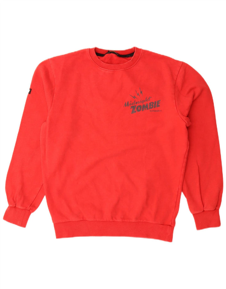 Ανδρικό γραφικό φούτερ Superdry Jumper Medium Red