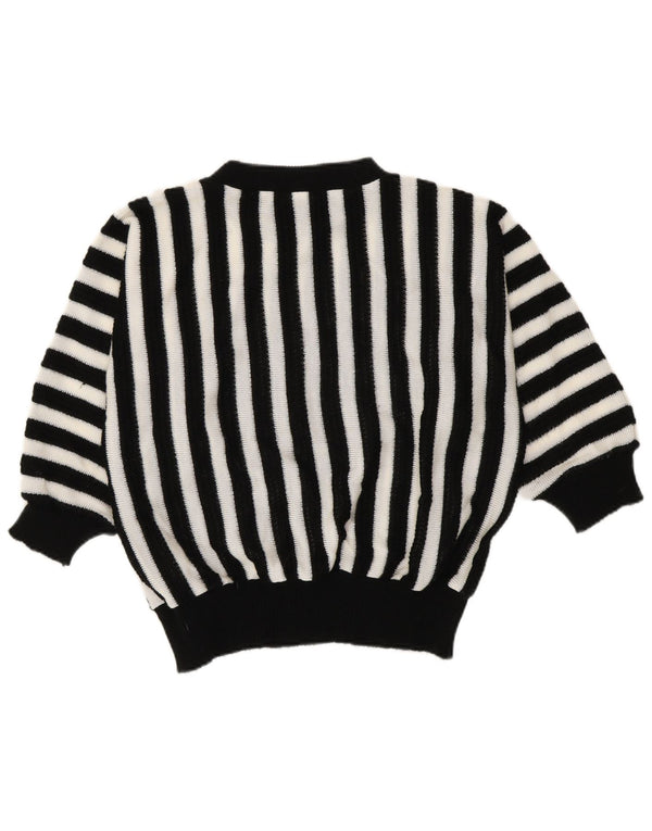 Γυναικείο πουλόβερ C&A Boat Neck Jumper EU 48/50 XL Μαύρο ριγέ ακρυλικό