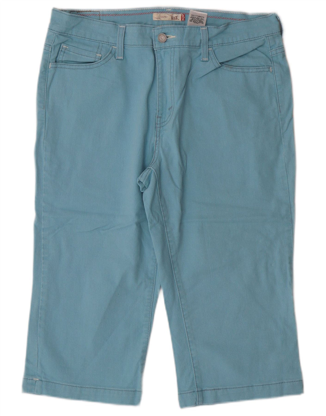 Levi's Womens 515 Capri Jeans US 12 Large W34 Blue Cotton Classic