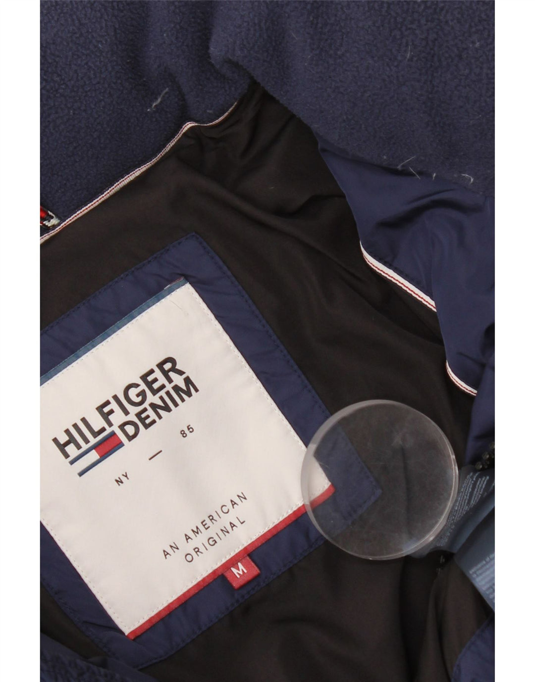 Tommy Hilfiger Ανδρικό μπουφάν με επένδυση UK 38 Medium Navy Blue Nylon