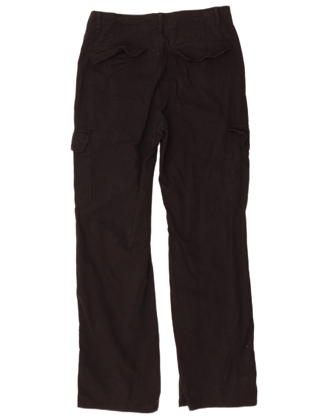 Zara Γυναικείο ίσιο παντελόνι Cargo EU 40 Medium W30 L31 Μαύρο βαμβακερό