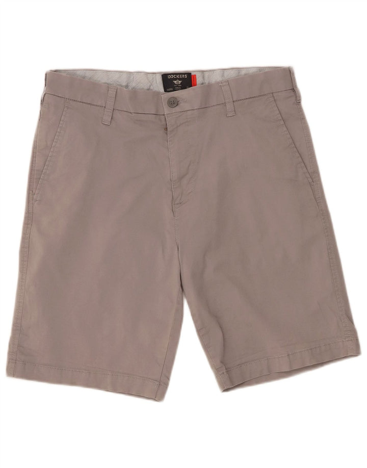 DOCKERS Ανδρικό σορτς Chino W32, Βαμβακερό μεσαίο γκρι
