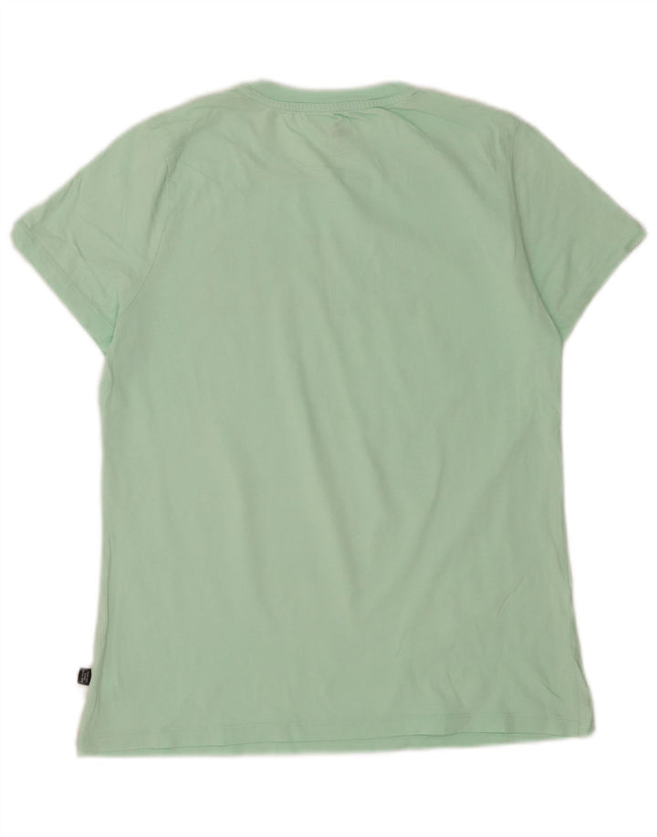 Γυναικείο γραφικό μπλουζάκι Puma Top UK 14 Medium Green