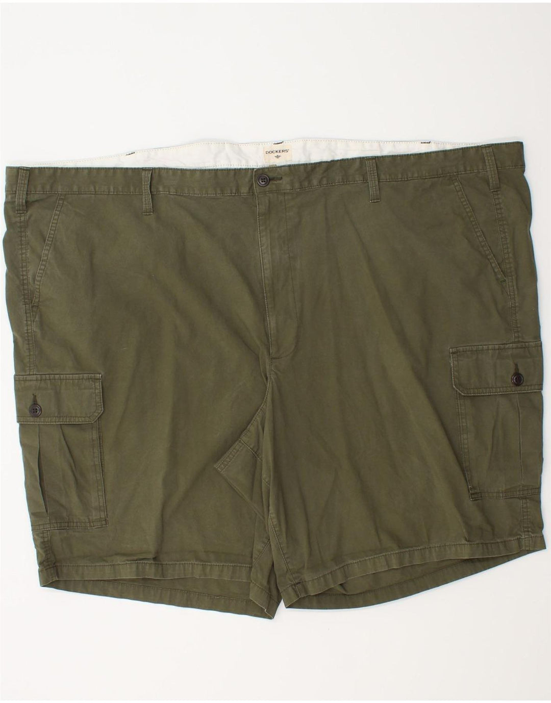 DOCKERS Ανδρικό σορτς Cargo W58 6XL Χακί Βαμβακερό