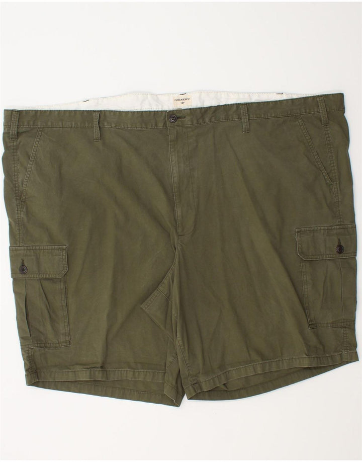DOCKERS Ανδρικό σορτς Cargo W58 6XL Χακί Βαμβακερό