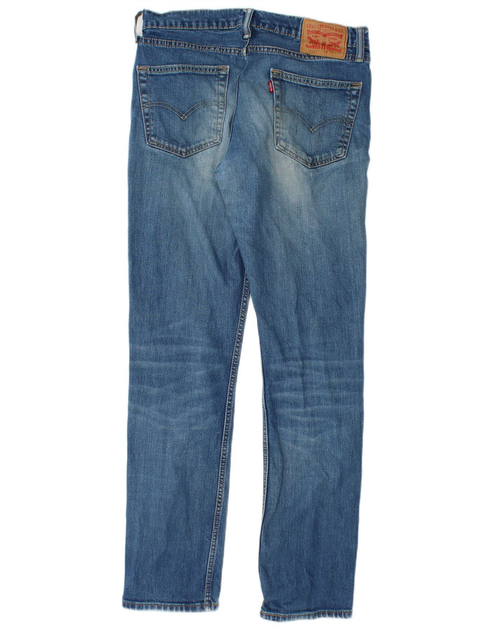 LEVI'S Mens 511 Acid Wash Slim Jeans W32 L32 Μπλε βαμβακερό