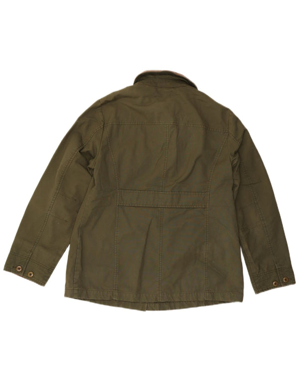 L.L.Bean Γυναικείο Υπερμεγέθη Utility Jacket UK 10 Small Khaki Cotton