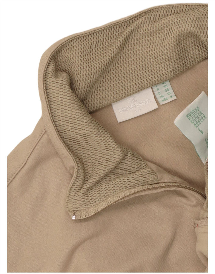 Γυναικεία φόρμα υπερμεγέθης Diadora Top Jacket UK 10 Small Beige Colourblock