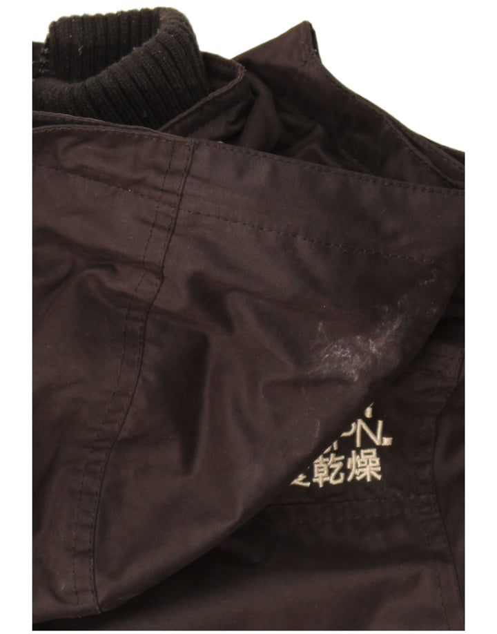 Superdry Γυναικείο Μπουφάν Parka με κουκούλα Windparka UK 14 Μεσαίο μαύρο πολυεστέρα