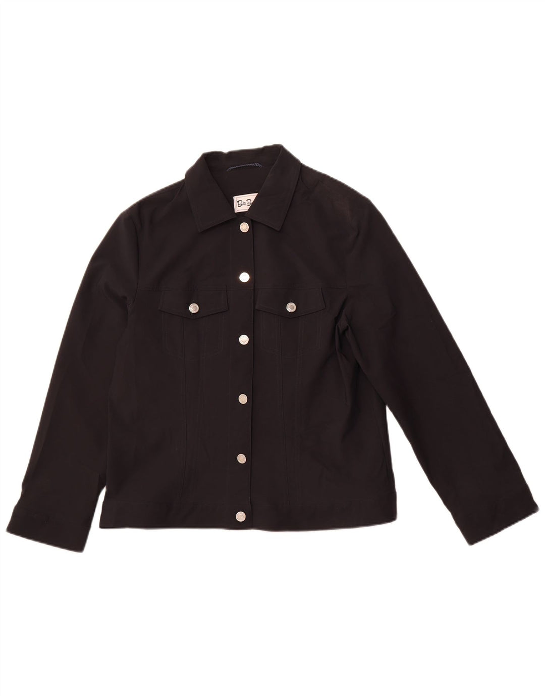 BETTY BARCLAY Womens Bomber Jacket UK 16 Large Black Polyester