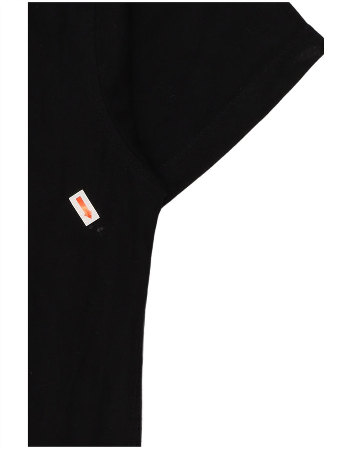 JOE BROWNS Ανδρικό γραφικό T-shirt Top UK 39/41 Μεσαίο μαύρο βαμβακερό