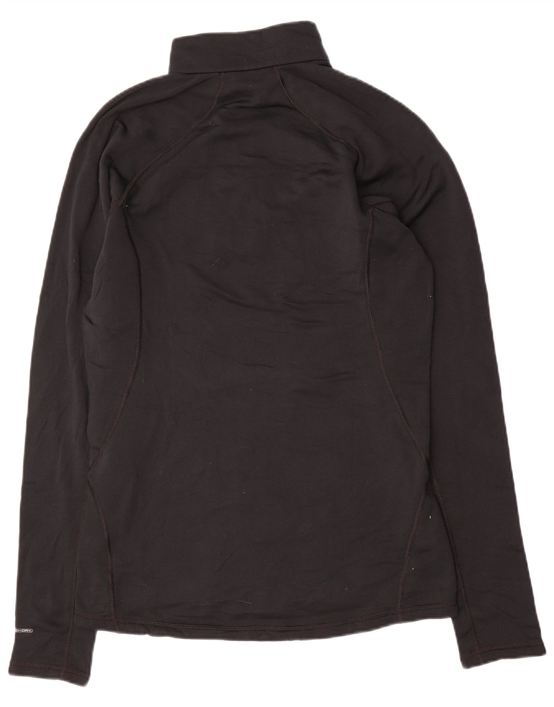 Ανδρική λαιμόκοψη με φερμουάρ North Face, κανονική εφαρμογή, μακρυμάνικο μεσαίο μαύρο