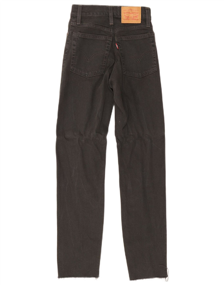 Γυναικείο Slim Jeans Levi's W24 L27 μαύρο βαμβακερό