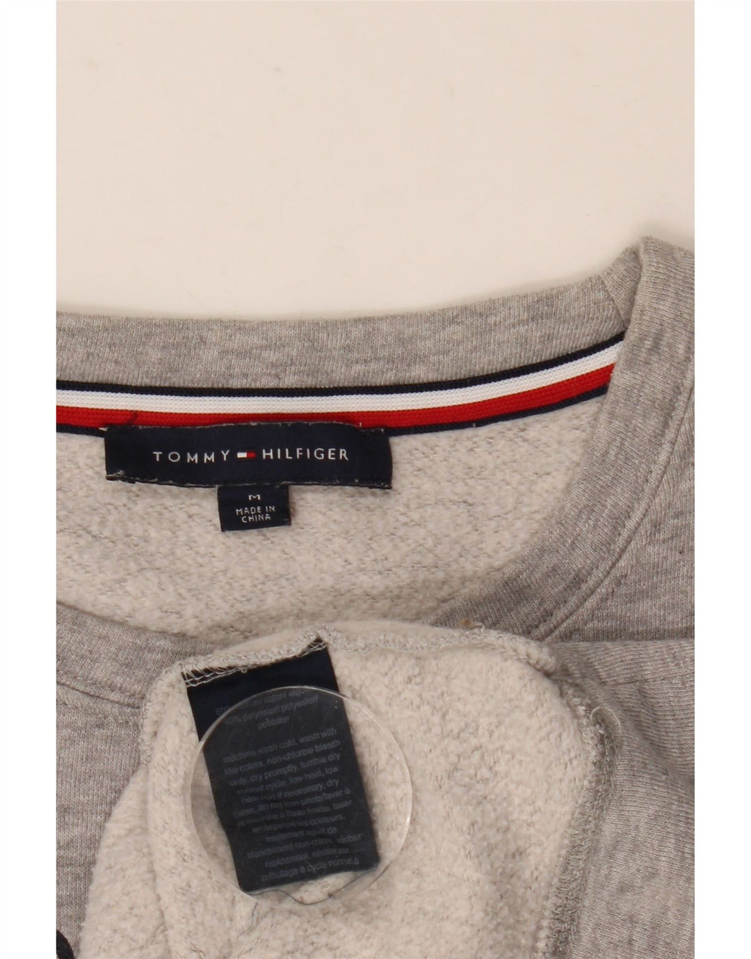 Γυναικείο γραφικό φούτερ Tommy Hilfiger Jumper UK 14 Medium Grey Flecked