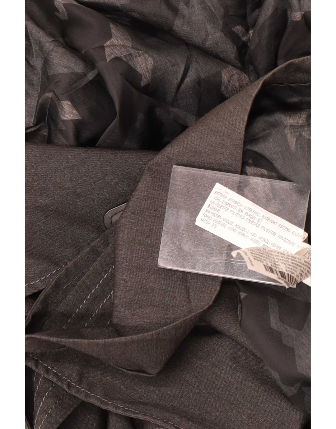 Vintage Ανδρική καμπαρντίνα UK 36 Small Grey Polyester