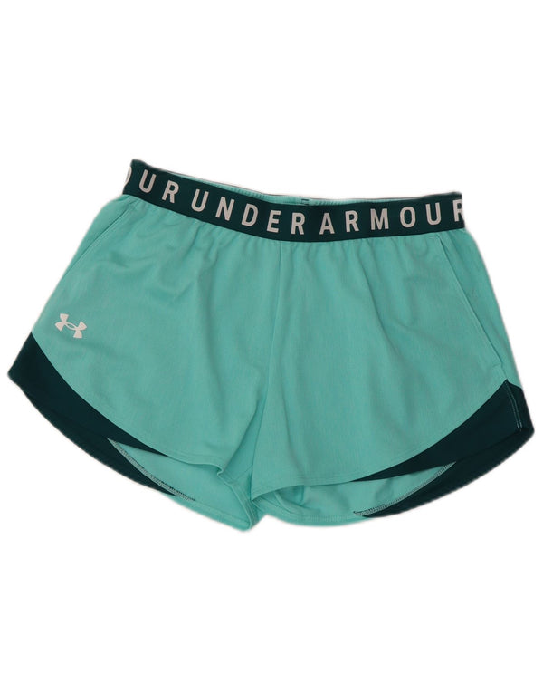 Γυναικείο γραφικό αθλητικό σορτς Under Armour UK 12 μεσαίου τυρκουάζ χρώματος