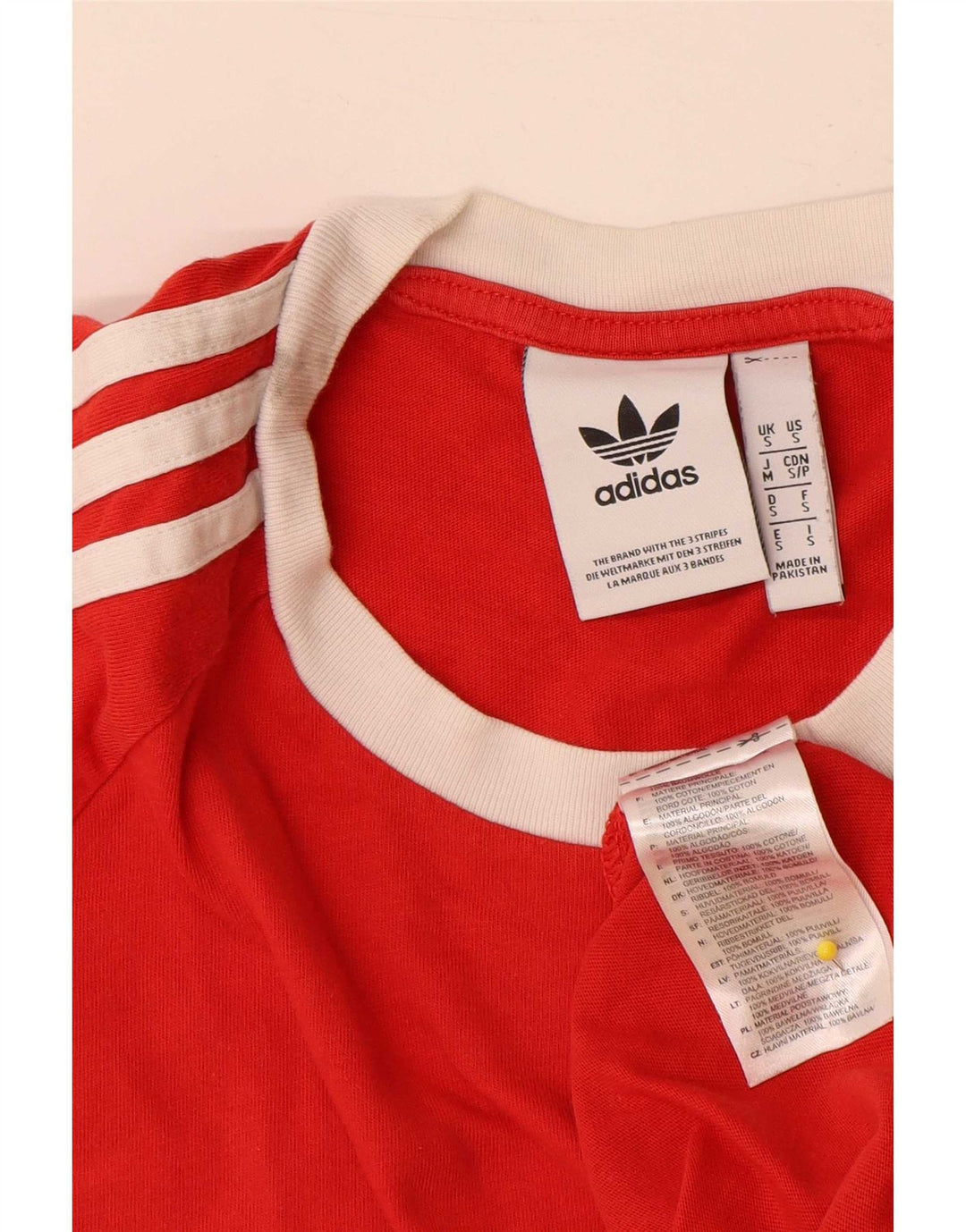 Ανδρικό T-Shirt Adidas Top Μικρό κόκκινο βαμβακερό