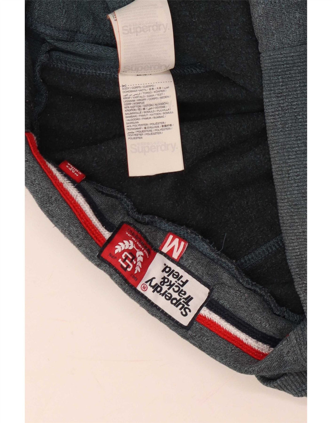Ανδρική φόρμα Superdry Graphic Παντελόνι Joggers Μεσαίο Γκρι Βαμβακερό