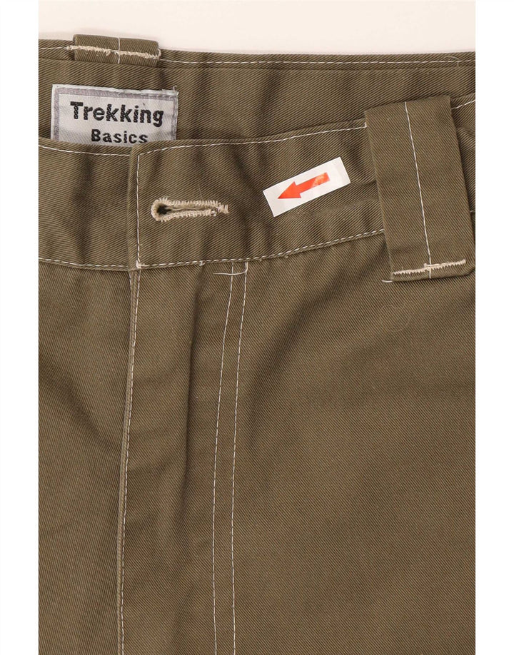 Basics Ανδρικό σορτς Cargo XL W38 Khaki Polyester