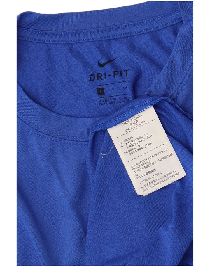 Ανδρικό μπλουζάκι Nike Dri Fit Μπλουζάκι από μικρό μπλε πολυεστέρα