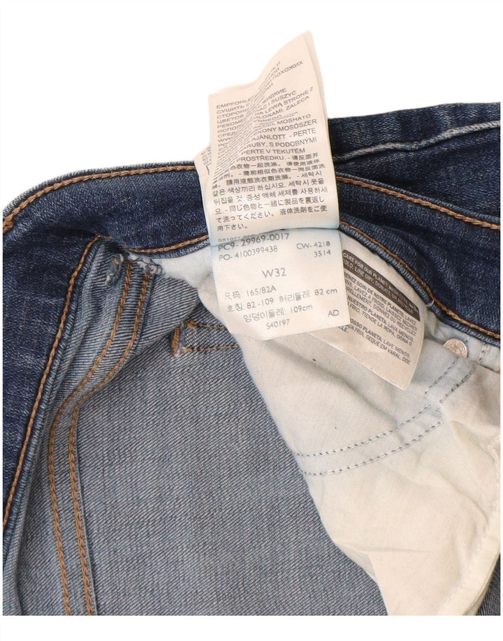 Γυναικείο τζιν βερμούδα LEVI'S W32 μεγάλο μπλε βαμβακερό