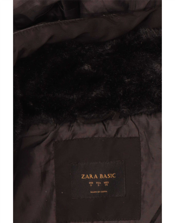 Zara Γυναικείο μπουφάν με κουκούλα UK 10 Small Black