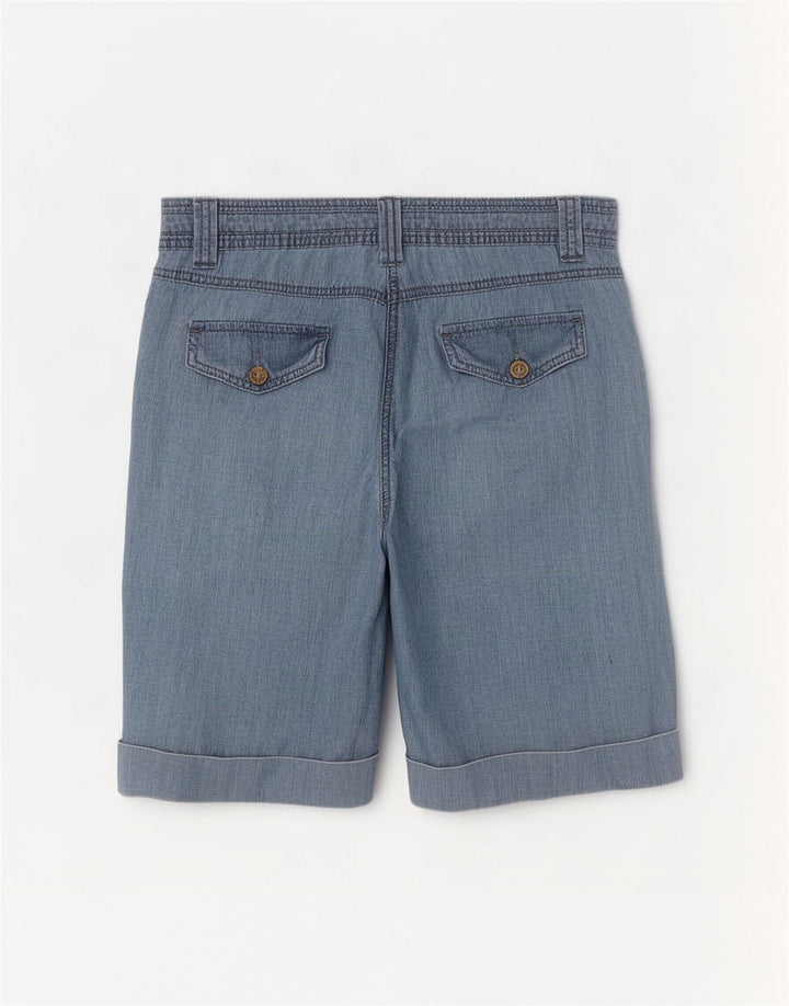 M&Co Γυναικεία βερμούδα UK 14 Large W32 Μπλε βαμβακερό