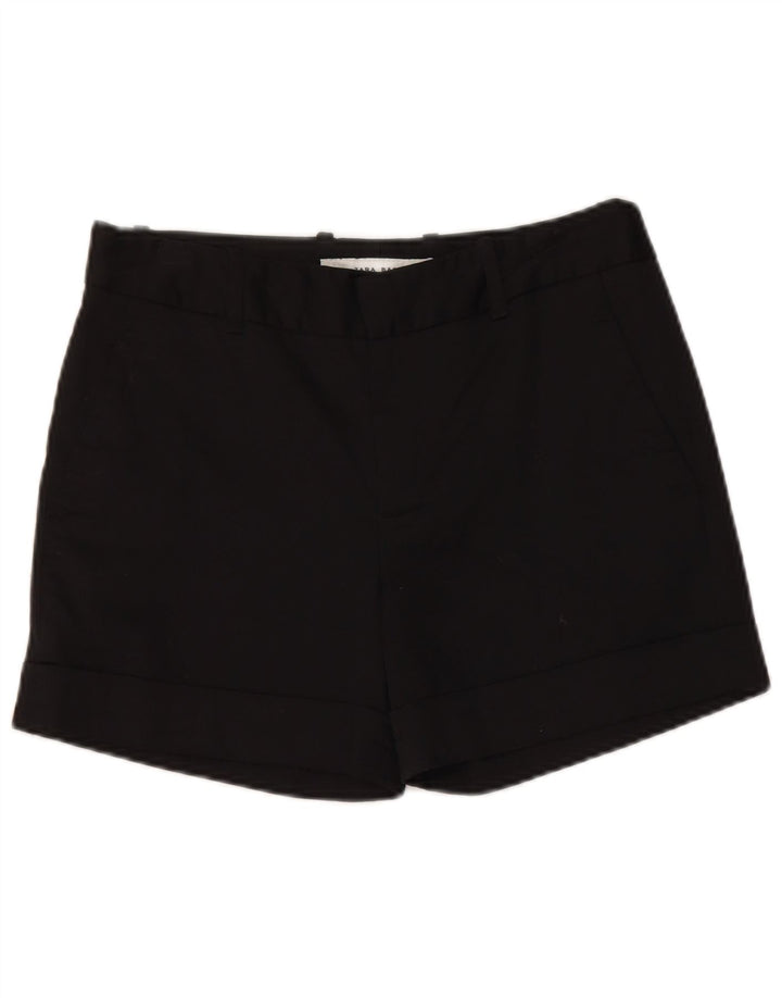 Zara Γυναικείο Σορτς Chino Μεσαίο W28 μαύρο βαμβακερό