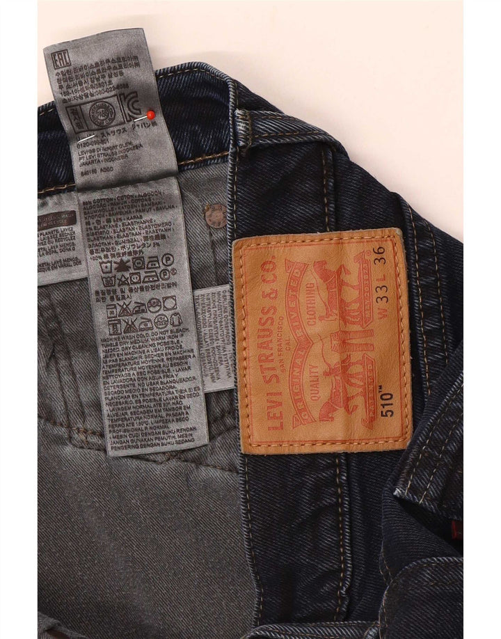 Ανδρικό τζιν σορτς Levi's 510 W33 Βαμβακερό μεσαίο ναυτικό μπλε