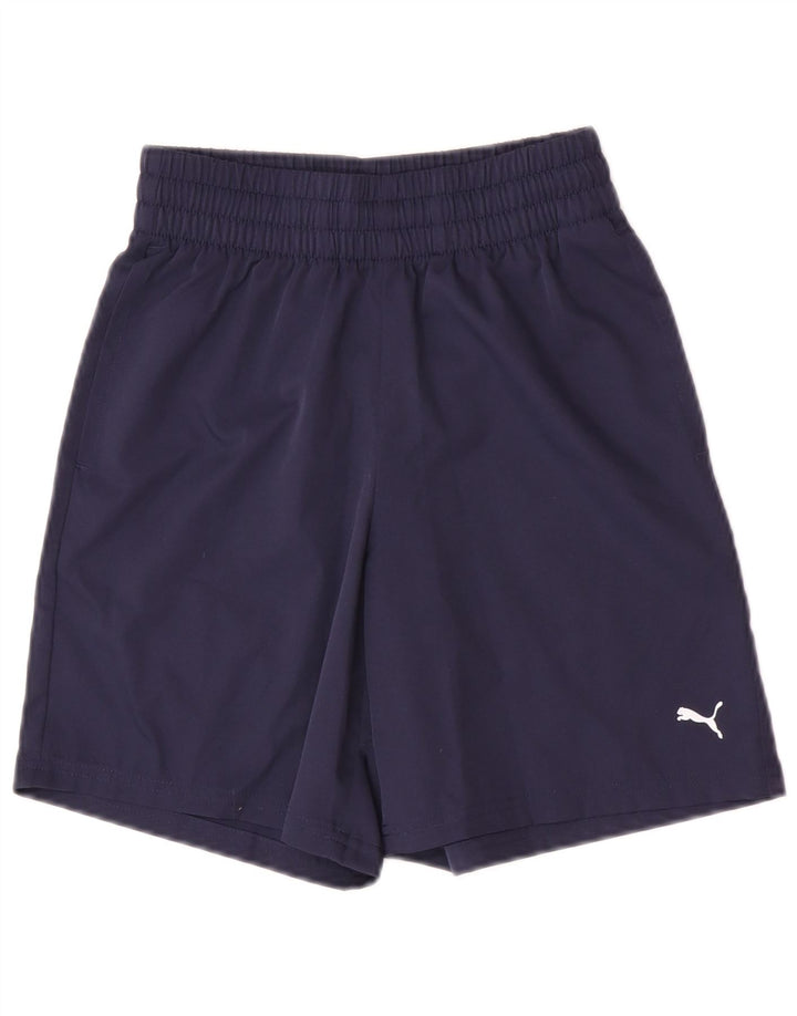 Puma Boys Sport Short 5-6 Years XS Navy Blue Polyester