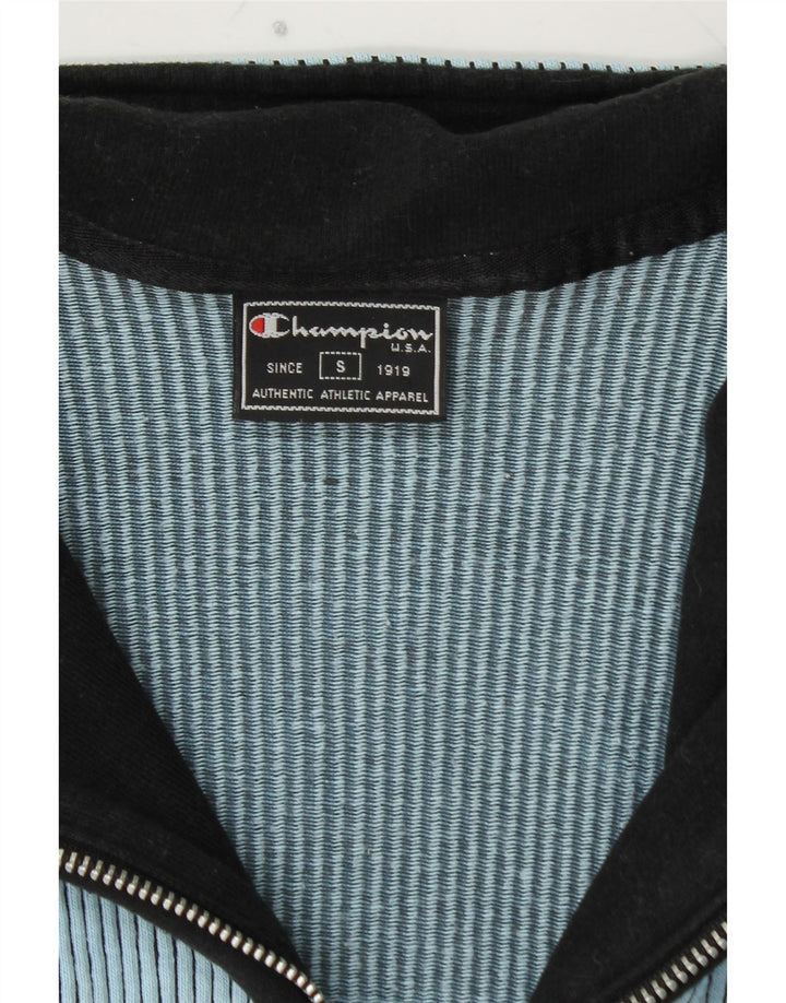 Γυναικείο πουλόβερ CHAMPION UK 10 Small Blue Pinstripe βαμβακερό