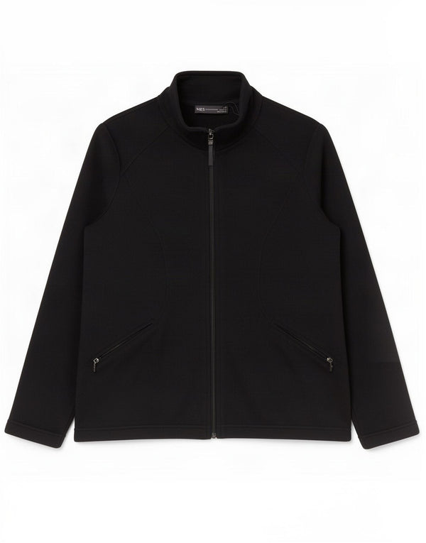 Marks & Spencer Γυναικείο Fleece Jacket UK 14 Medium Black Polyester